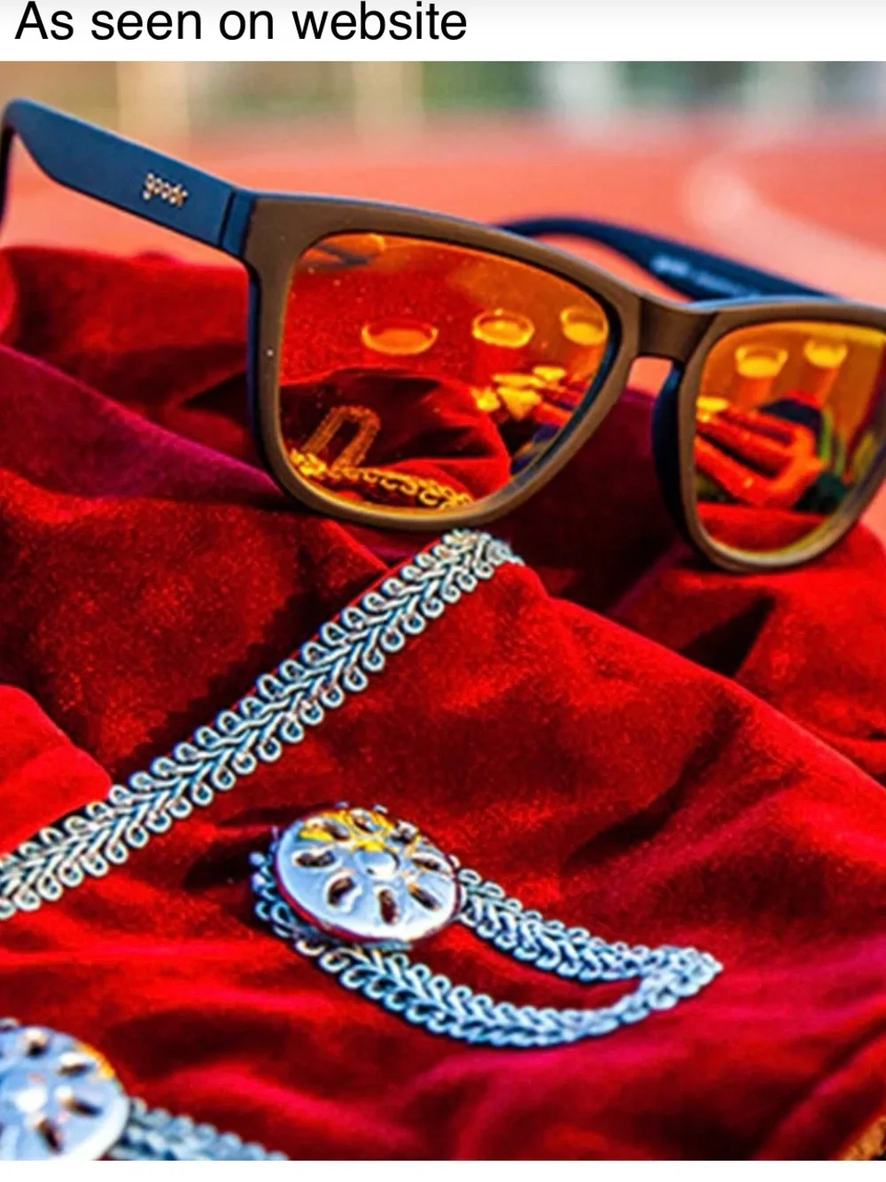 Goodr Whiskey Shots with Satan - Black Sunglasses with Gold Mirror Lenses